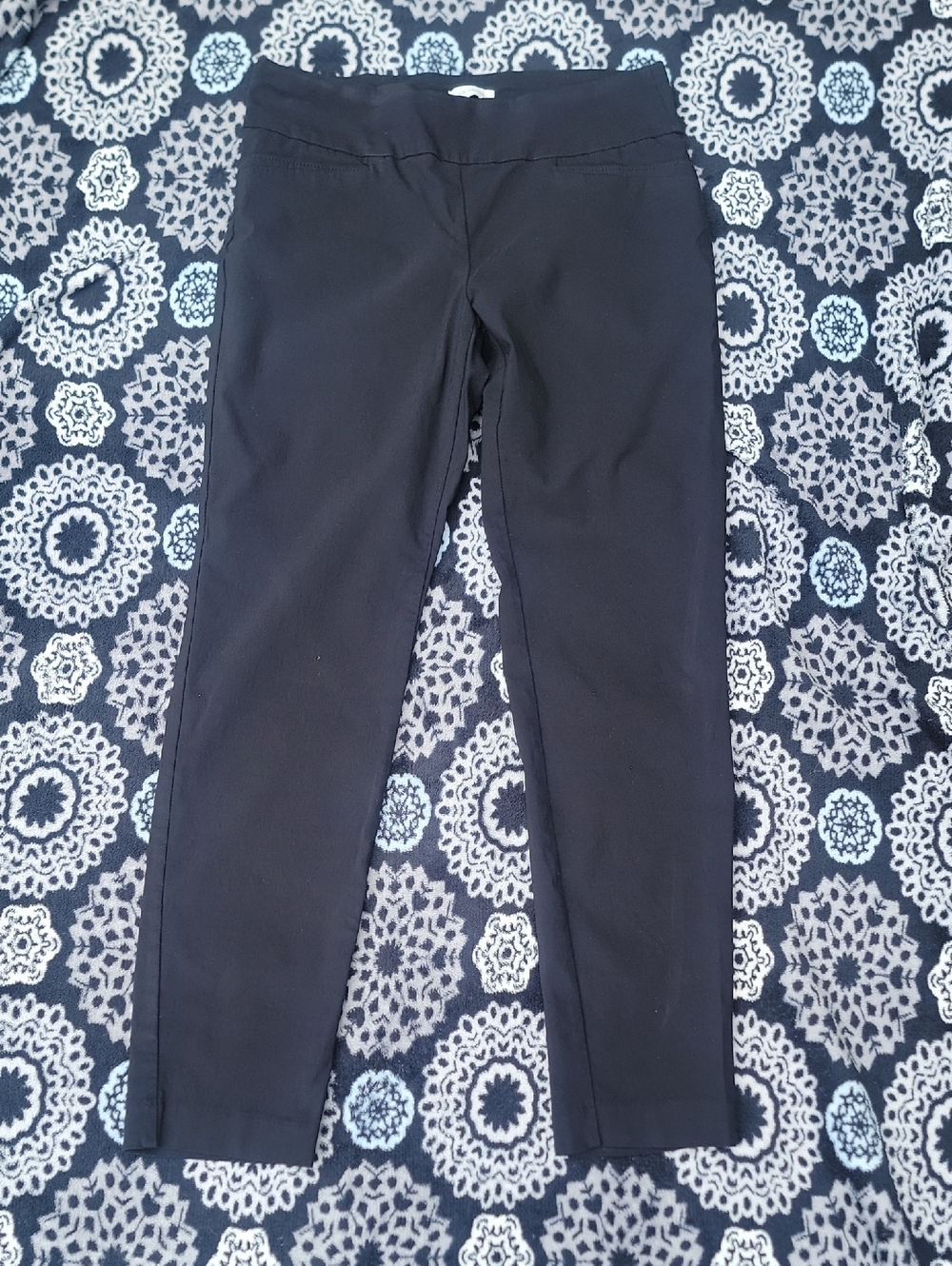 Van Heusen Black Stretch Waistband Pull-On Slacks